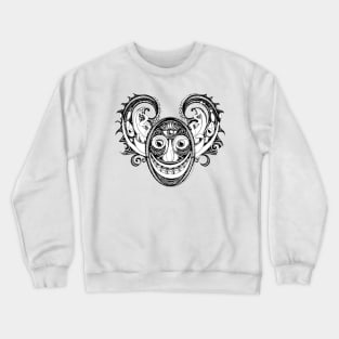 Demon with Thousand Eyes Looking Into the Soul Crewneck Sweatshirt